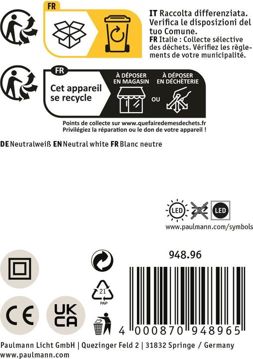 Produktbild Paulmann URail Spot Hildor (1400 lm)