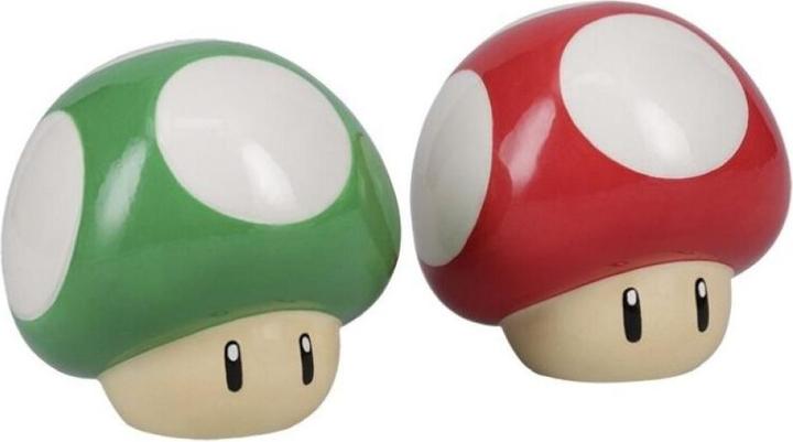 Actual product image Paladone Products Nintendo - Super Mario - Salière et poivrière en céramique Champignons (Pepper, Salt)