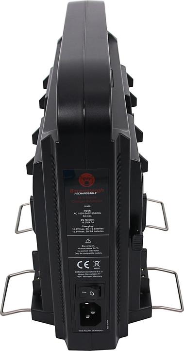 Actual product image Berenstargh paralleles 4-fach Slim-Ladegerät kompakt Sony Red DSLR V-Mount Akkus Netzteilfunktion