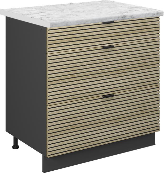 Anthrazit, Eiche, Eiche Paneel, Marble-Weiss