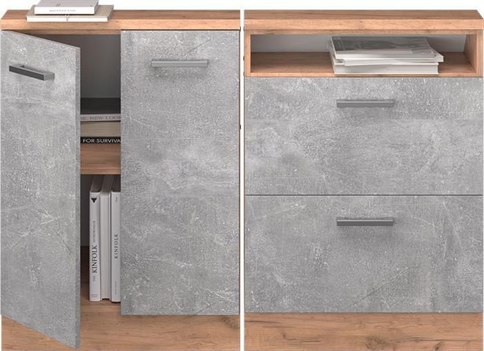 Actual product image Vicco Küchenschrank für Dachschrägen R-Line (120 x 46 x 81.60 cm)