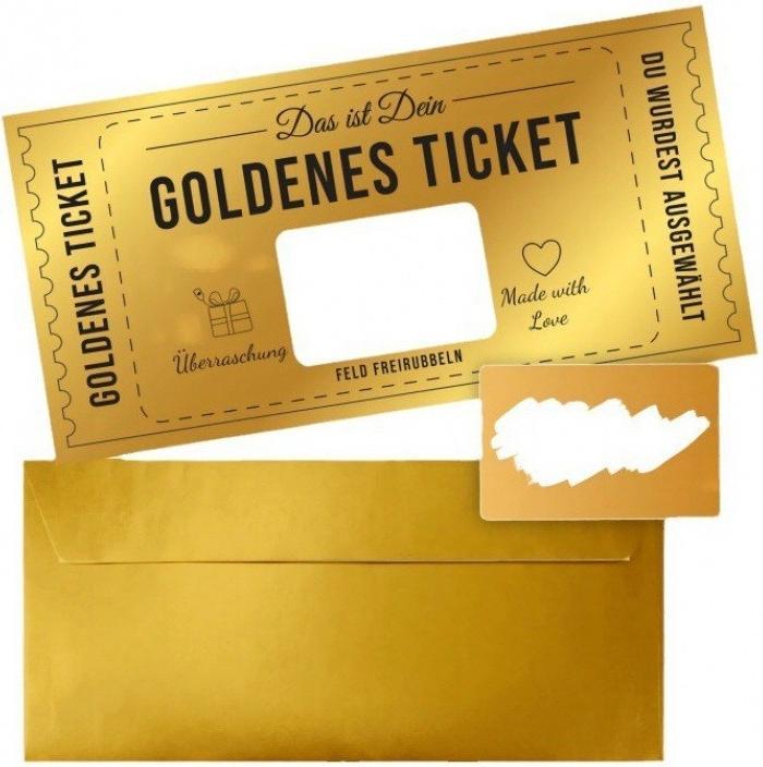 Immagine prodotto I Am Creative Biglietto d'oro buono acquisto fai da te gratta e vinci (1 pz.)