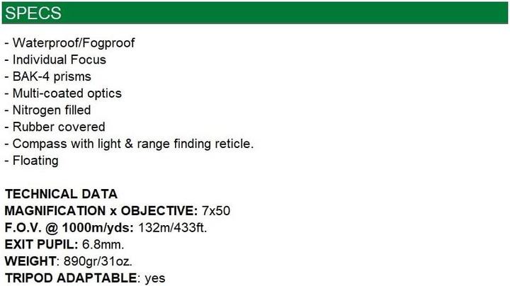 Immagine prodotto Konus Tornado 7X50 Binocular (7x, 50 mm)