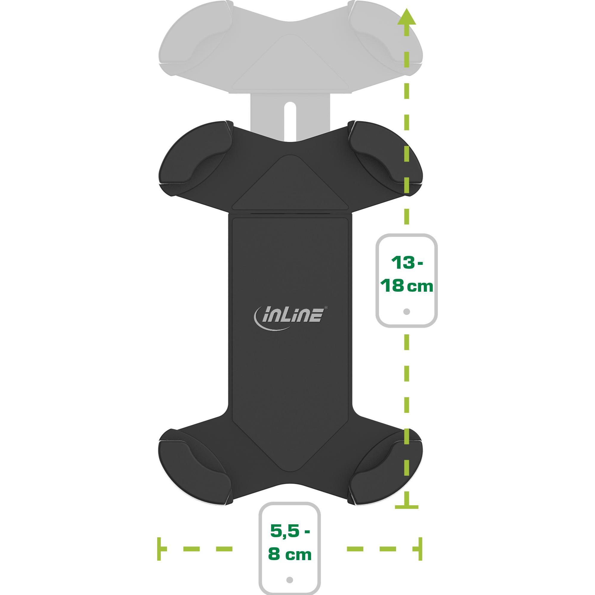 Thumbnail - InLine One Click Easy 3 Drive & Ride Set, Smartphone Halterung, Schwarz