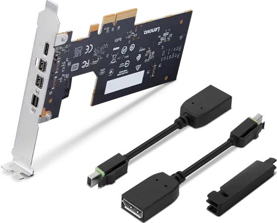 Actual product image Lenovo ThinkStation Thunderbolt 4 PCIe Expansion Card with HP Bracket (PCIe)