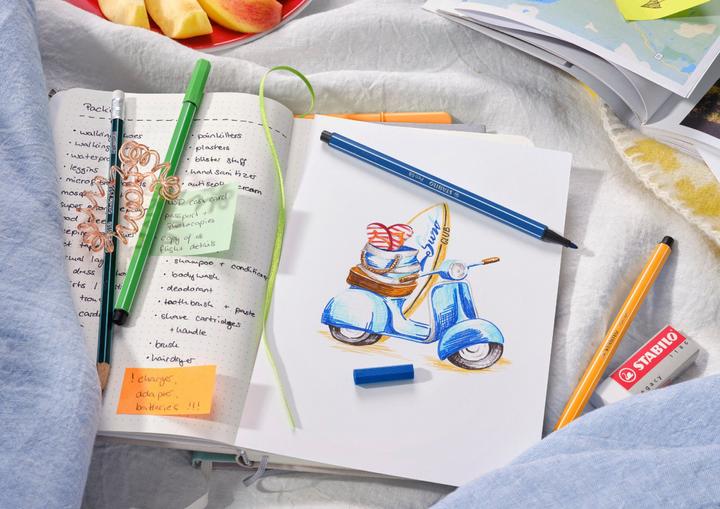 Actual product image STABILO Pen 68 (Red, 10 x)