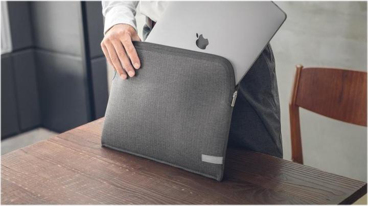 Immagine prodotto Moshi Pluma Laptop Sleeve per MacBook Pro/Air 13" (2020) - Herringbone Gray (13", Apple)