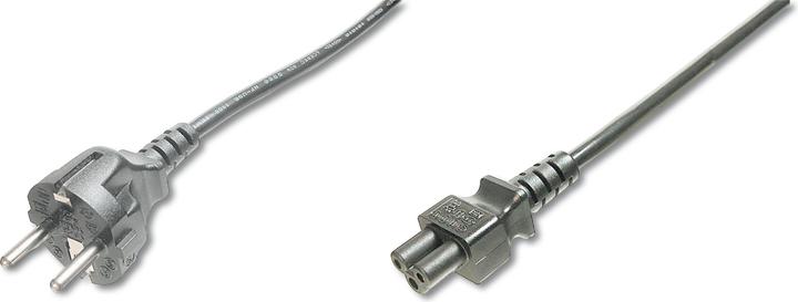 Actual product image Digitus ASSMANN power cable CEE 7/7 (type-F) - C5 St/Bu 0 75m H05VV-F3G 0.75qmm sw (0.75 m)