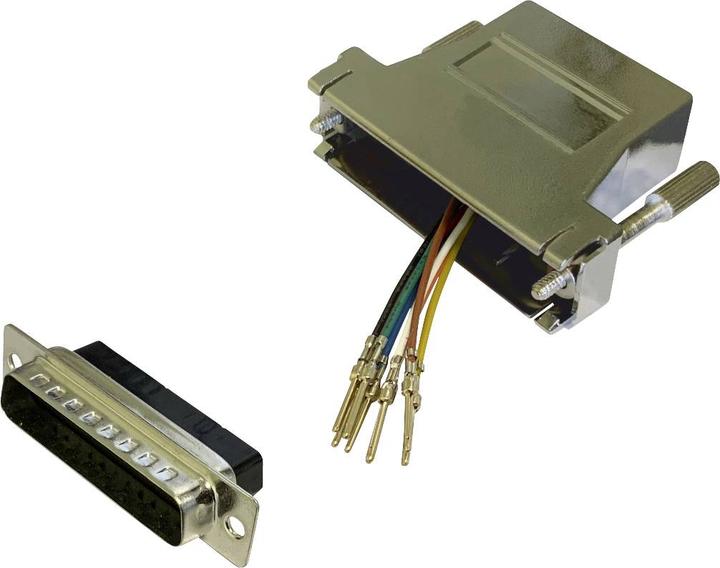 Actual product image BKL Electronic 10121135 Adapter D-SUB plug 25-pin - RJ45 socket 1 pc. single