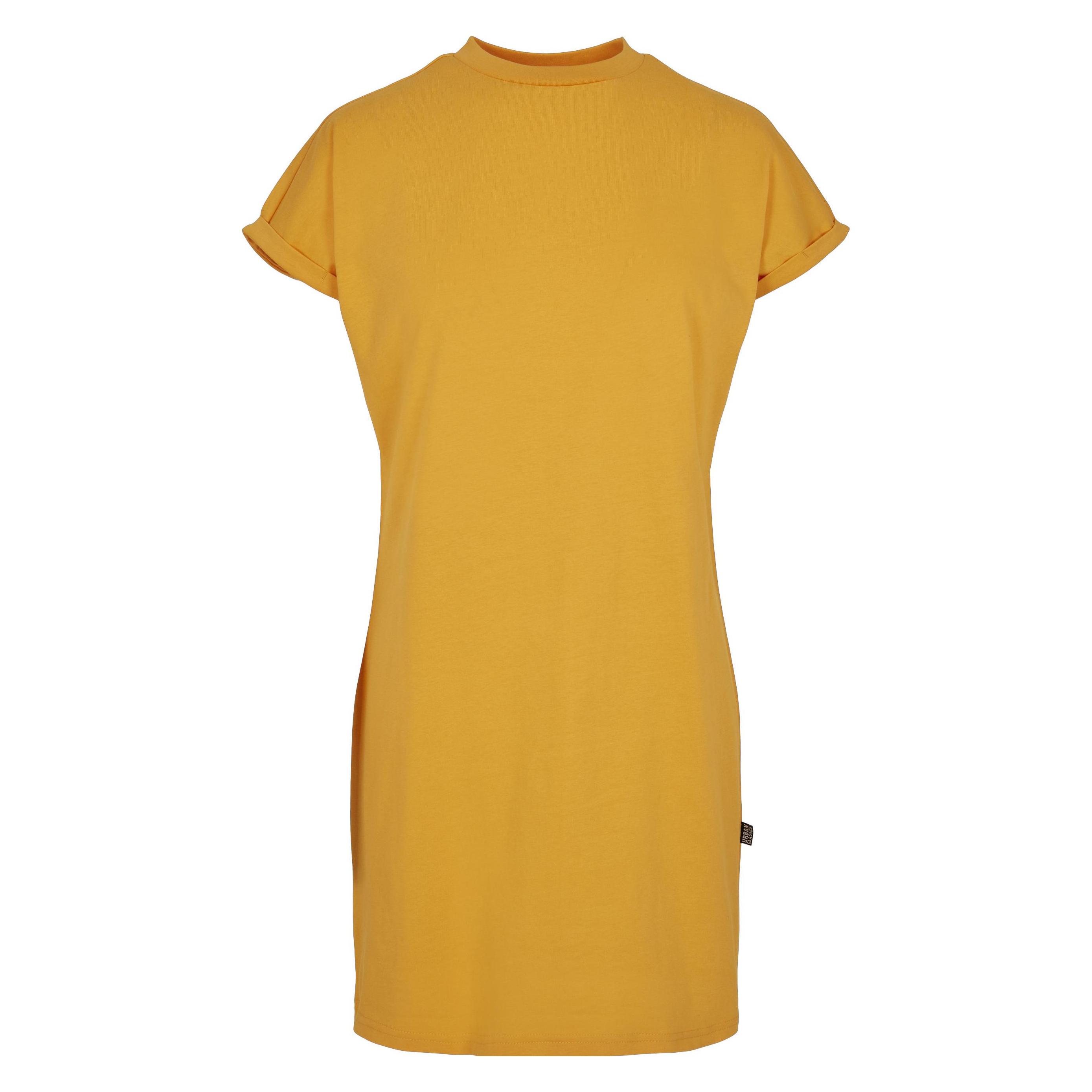 Urban Classics, Damen, Kleider, Ladies Rainbow Tee Dress - 16962, Mehrfarbig, Gelb, (S)