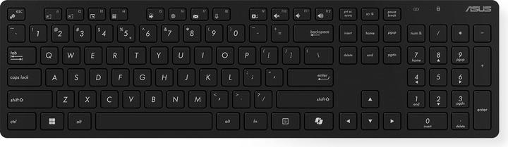 Actual product image ASUS W5000 wireless Keyboard+Mouse German COPILOT Layout blk (DE, Wireless)