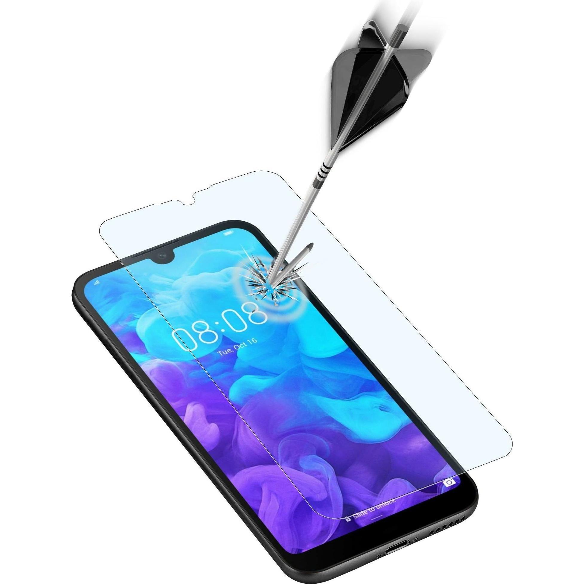Cellularline Protettore di schermo Huawei Y5 209 (1 pz., Huawei Y5 (2019)), Pellicola protettiva smartphone, Trasparente