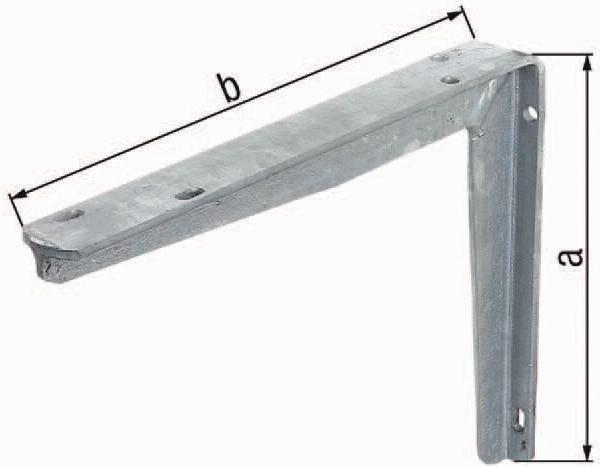 Produktbild GAH Konsole L.550mm H.300mm STA roh TZN Trgf.110kg (1 Stk.)