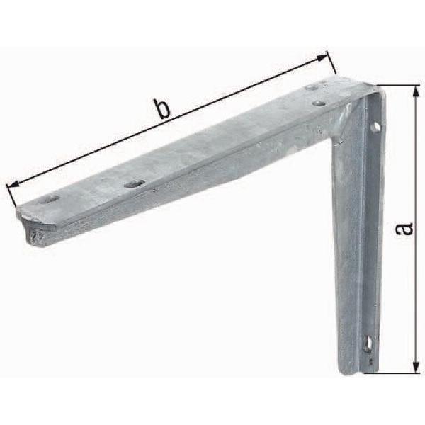 GAH, Möbelausstattung, Konsole L.550mm H.300mm STA roh TZN Trgf.110kg (1 Stk.)
