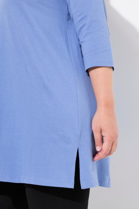 Produktbild Ulla Popken Longshirt, A-Linie, V-Ausschnitt, 3/4-Arm (60)