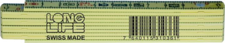 Produktbild Longlife 1m Taschenmeter gelb (1 m)