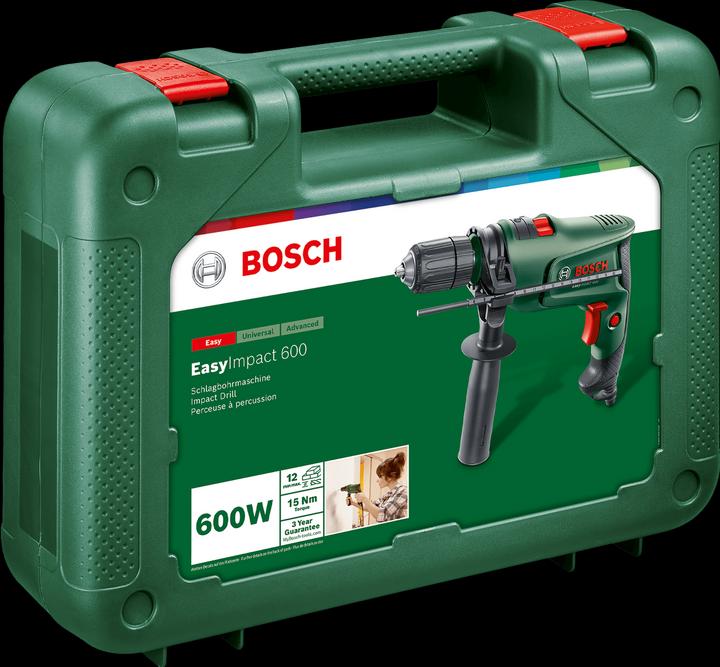 Actual product image Bosch Home & Garden EasyImpact 600 impact drill with carrying case (Electrical connection)