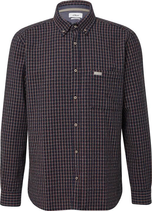 Immagine prodotto s.Oliver Hemd Regular Fit: Kariertes Hemd mit Struktur (M)