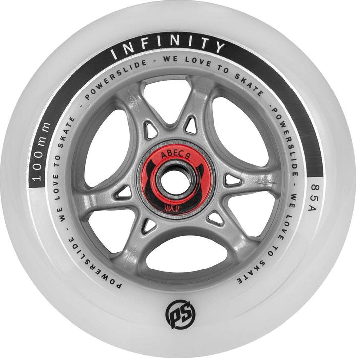 Produktbild Powerslide Skateboard Wheels Infinity Rtr 4-Pack 2023 (100 mm, 85A)