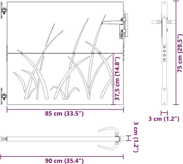 Produktbild vidaXL Gartentor