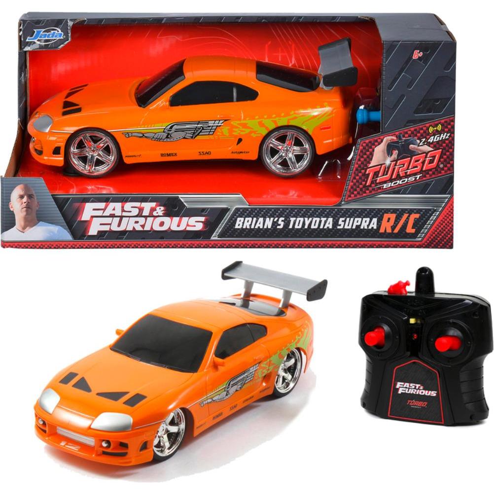 Simba Fast & Furious RC Brian's Toyota in scala 1:24, due canali, frequenza 2,4 GHz, funzione turbo