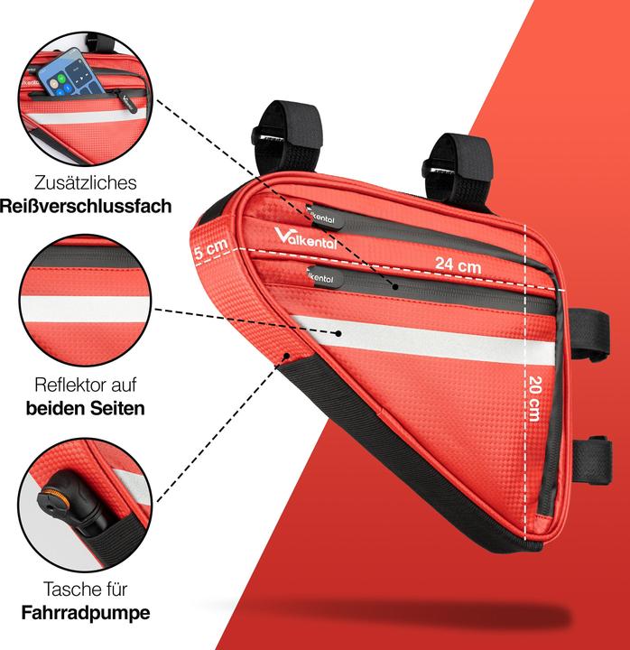 Actual product image Valkental Triangle Bag (1.50 l, Frame bag)