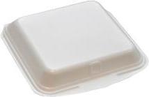 Image du produit IP-Verpackungen Skumbakke 1-rum 210x245x72 mm Haengslet låg EPS Hvid,100 pcs/pk
