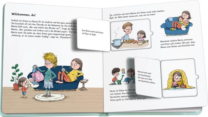 Produktbild Ravensburger Und da drin ist ein Baby? Antworten für neugierige Geschwister (Deutsch, Sandra Grimm, Nikolai Renger, 2023)