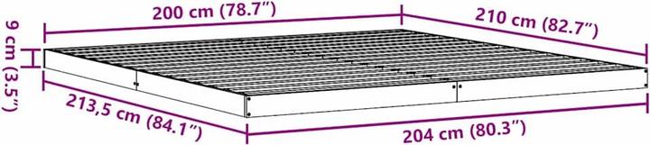 Produktbild vidaXL Bettgestell (200 x 210 cm)