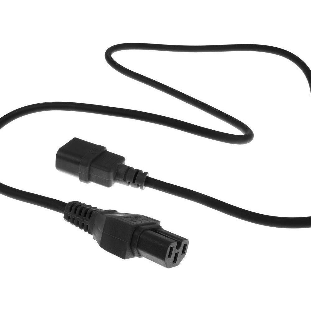Thumbnail - ACT Powercord C14 - C15 black 5 m (5 m), Stromkabel