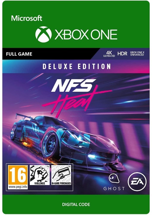 Actual product image Microsoft Need for Speed HeatDeluxe Edition (Xbox One X, Xbox Series X, Xbox One S, Xbox Series S)