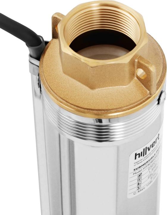 Produktbild Hillvert Brunnenpumpe Garten Tiefbrunnenpumpe Unterwasserpumpe sandverträglich 5.500 l/h (Durchlaufpumpe)