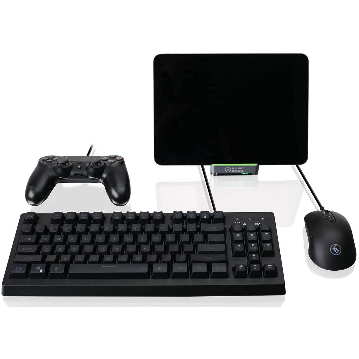 Thumbnail - Iogear Mobiler Tastatur-Maus-Adapter für Mobile Geräte, Maus + Tastatur Zubehör, Schwarz, Grau