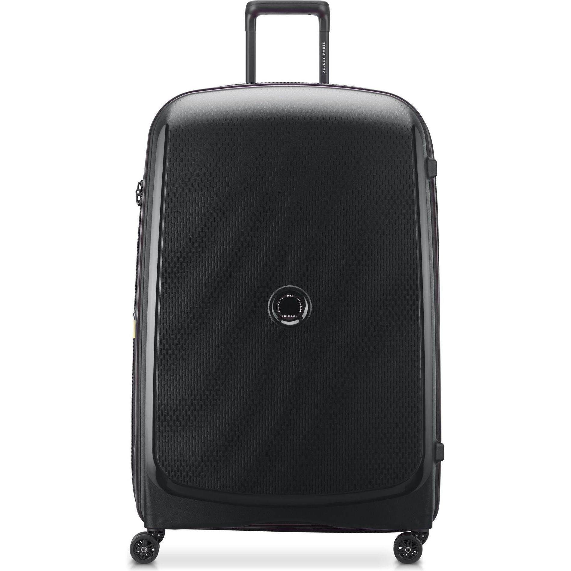 Delsey Nero Valigia, Carrello Da Cabina Belmont Plus A 4 Ruote Xl 83 Cm Con Piega Elastica, (132 L)