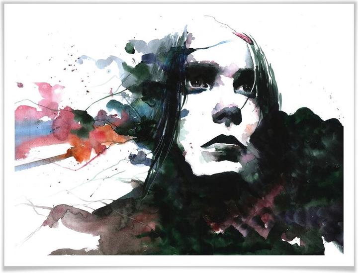 Produktbild Trenddeko Watercolour Face 01 (60 x 50 cm)