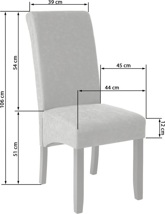 Image du produit tectake 2x Esszimmerstuhl