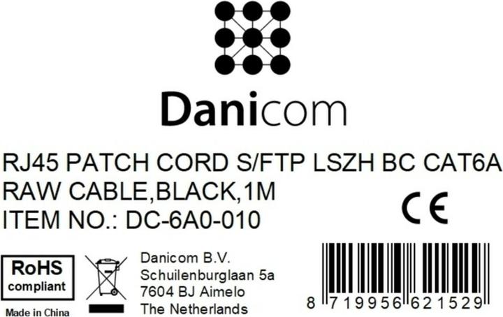 Produktbild Dsit CAT 6a Netzwerkkabel LSOH (CAT6a, 1 m)