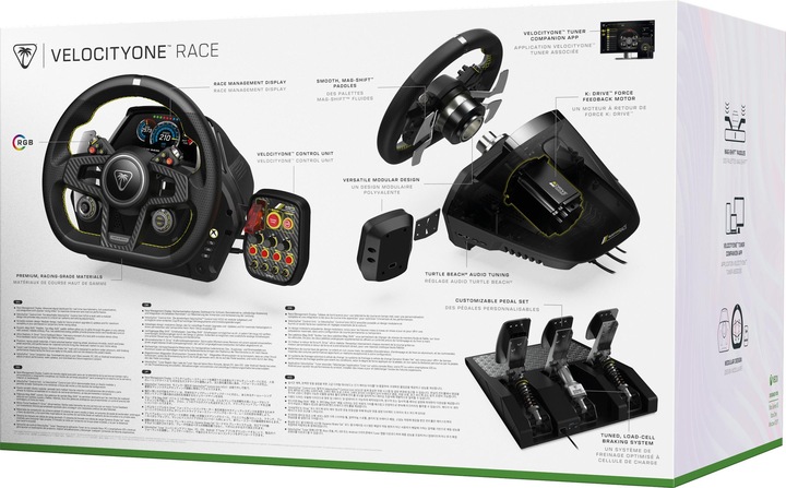 Actual product image Turtle Beach Velocity One Race Wheel & Pedal System (PC, Xbox One X, Xbox One S)