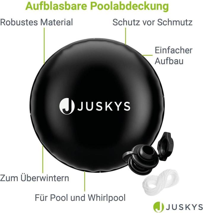 Produktbild Juskys Aufblasbare Poolabdeckung Rund