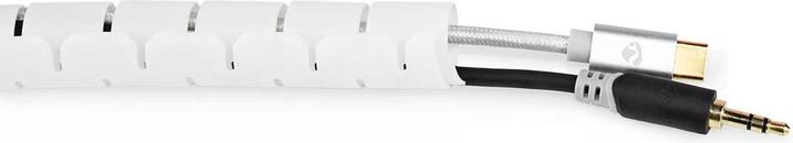Actual product image Nedis Cable management sleeve 2.00 m 1 piece max. cable thickness: 22 mm PE White (Cable hole, 200 cm)