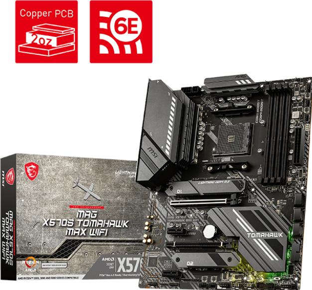 Image du produit MSI X570S Tomahawk Max Wifi (AM4, AMD X570, ATX)
