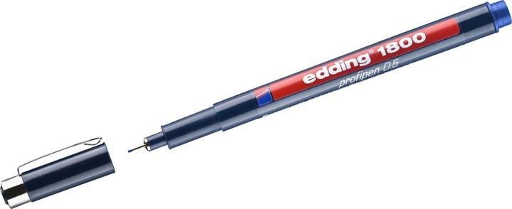 Immagine prodotto Edding Artista della punta della fibra Profipen 1800 (Blu, 10x)