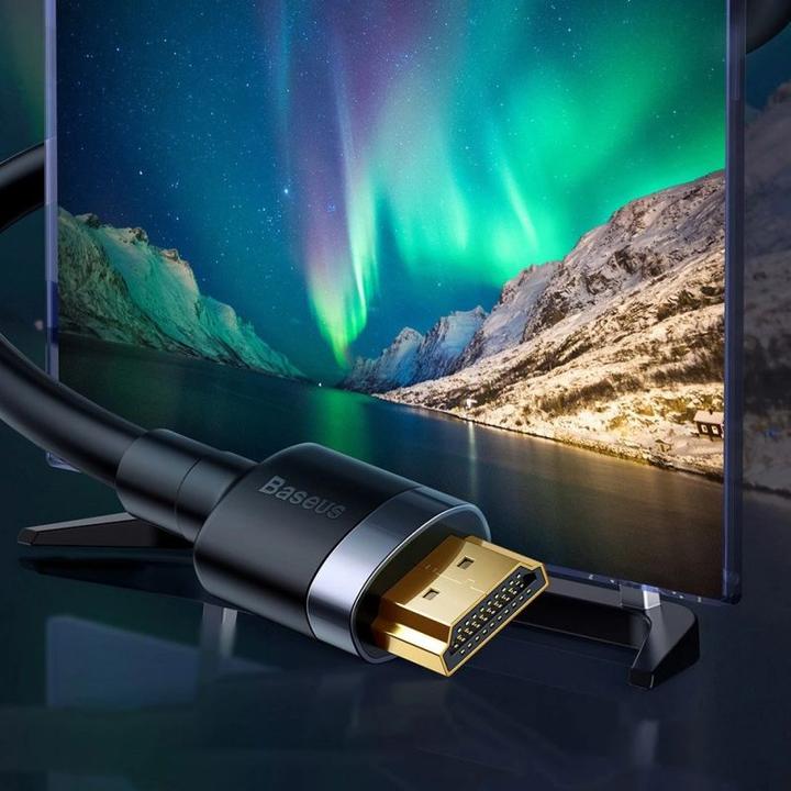 Image du produit Baseus Cafule 4KHDMI Male To 4KHDMI Male Adapter Cable 3m Black (3 m)