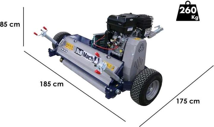 Actual product image BullMach Trailed lawn mower for Quads B and S XR2100 (Petrol)