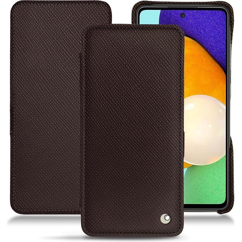 Thumbnail - Noreve Lederschutzhülle horizontal (Samsung Galaxy A52), Smartphone Hülle, Braun