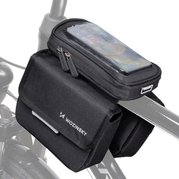 Image du produit iLike frame bike bag bicycle pannier waterproof phone case 1.5l (1.50 l, Sacoche de cadre)