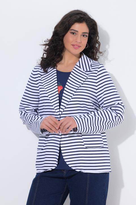 Actual product image Ulla Popken Striped Jersey Blazer (46, 48)