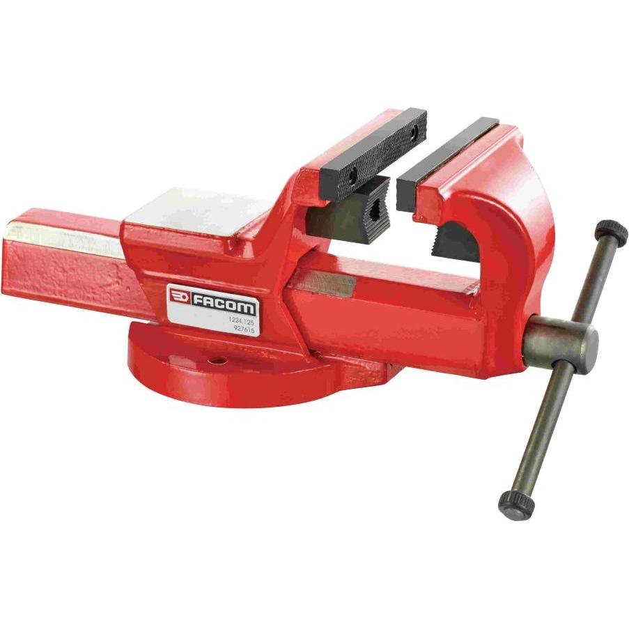 Facom, Morsa + Strettoio, Morsa "Cantiere e manutenzione" senza tavola rotante larghezza di serraggio max. 150 mm (150 mm)