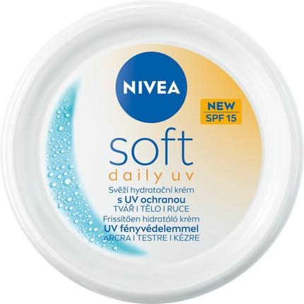 Image du produit NIVEA Moisturizing Cream With Uv Protection Spf 15 Soft Daily Uv Cream - 100 Ml (100 ml, Crème de jour, SPF 15)