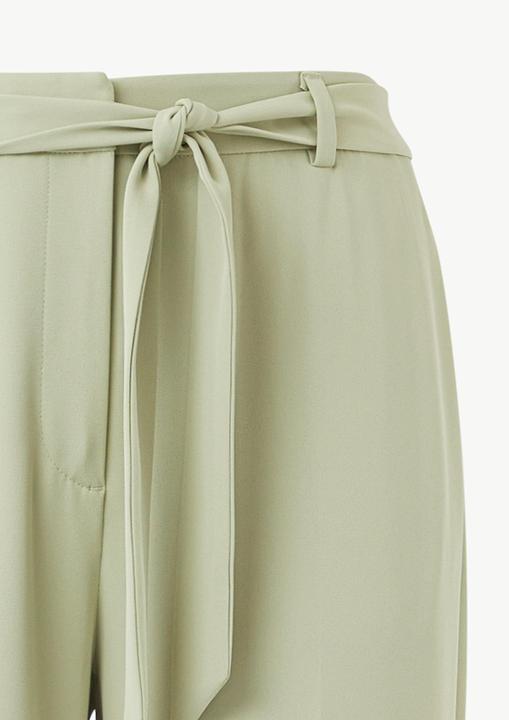 Image du produit Comma Hose Fliessende Wide-Leg-Hose mit Bindegürtel (48)
